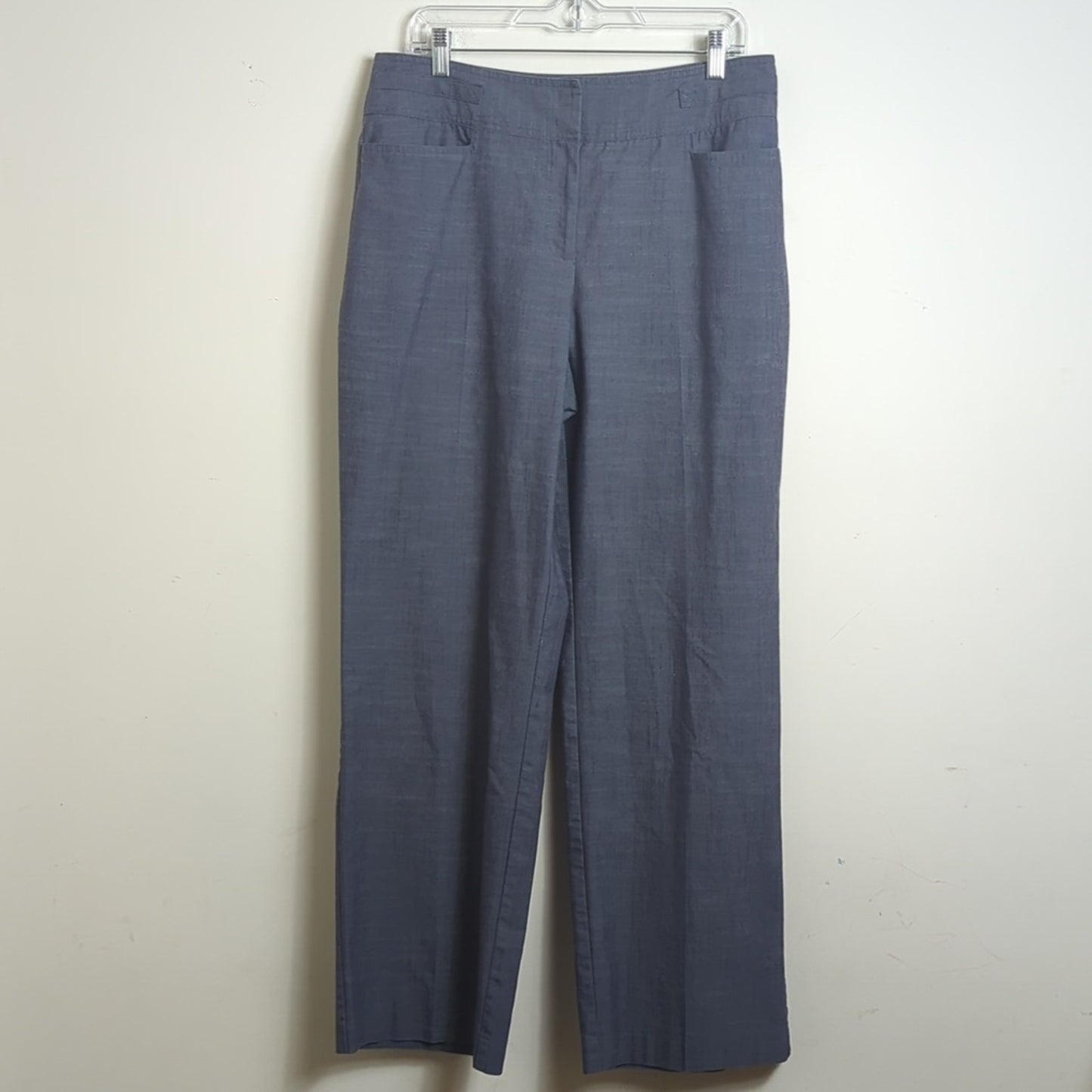 Minimalistic Grey Wide Straight Leg Pants Women's Size 12