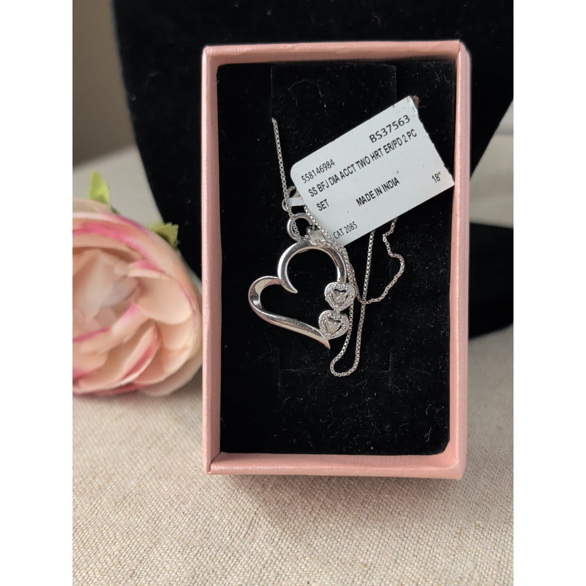Brilliance Fine Jewelry Diamond Accent Heart Necklace