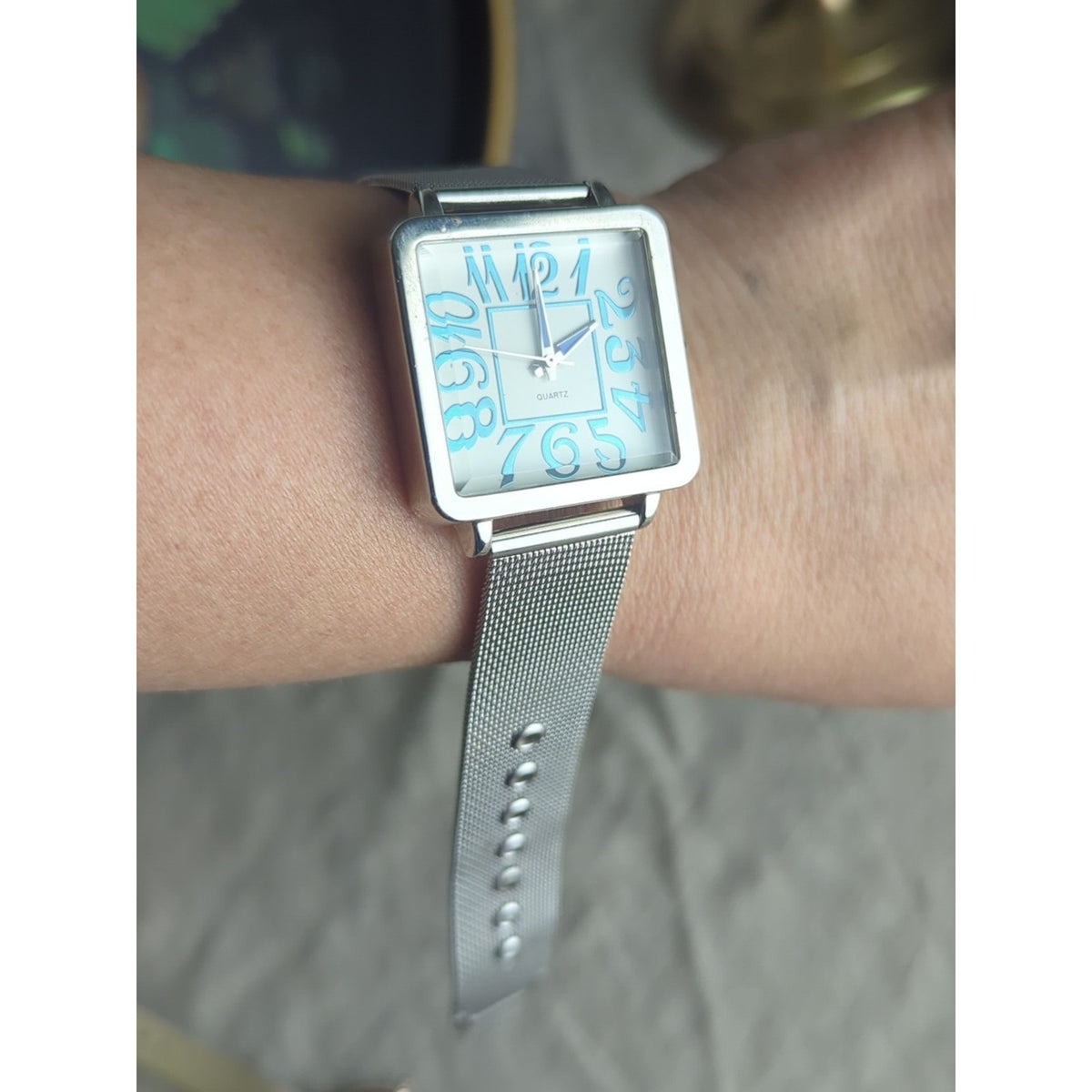 Curated Watch Stack Set Y2K Statement Minimalist Blush Watch | Layered Bracelets