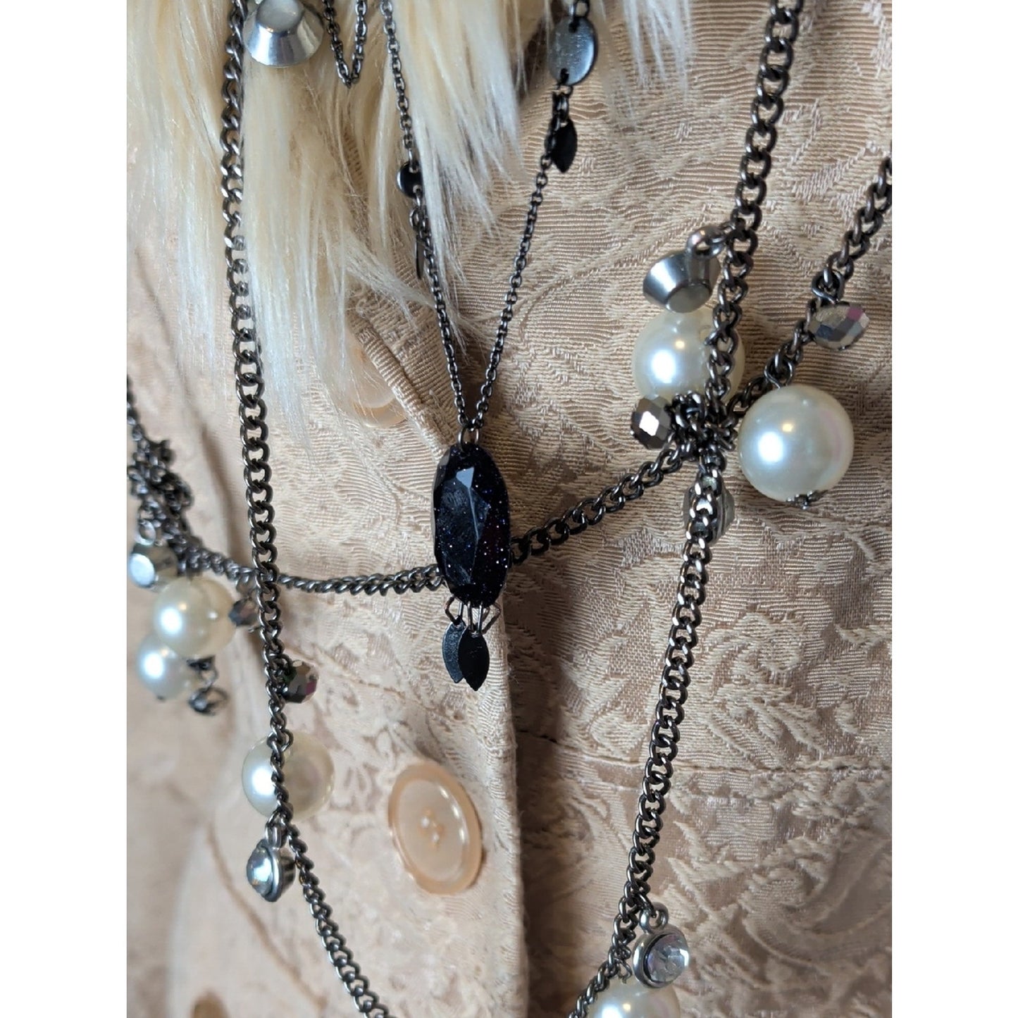Dark Coquette Layered Necklace Collection Romantic Goth Victorian Glam Jewelry