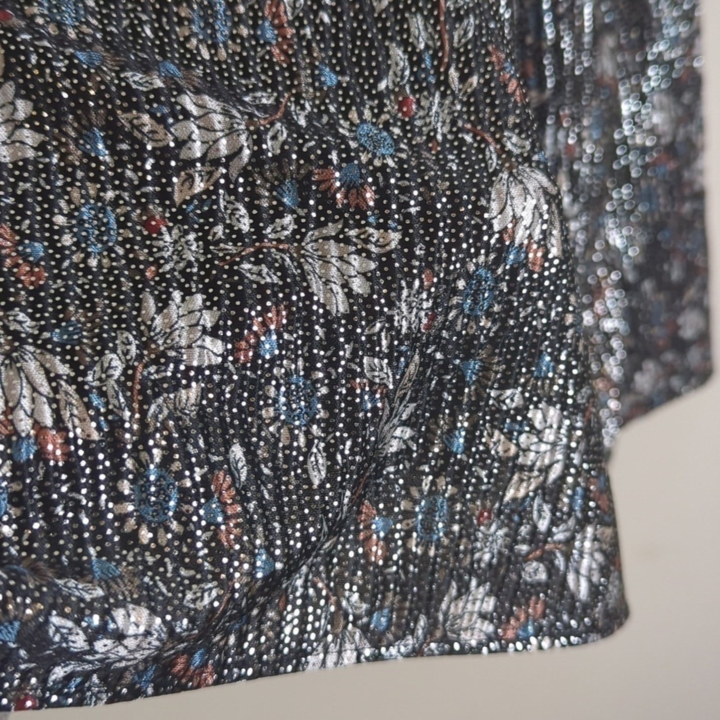 Glam Y2K Sequins Oversized Top Women's Size Small
