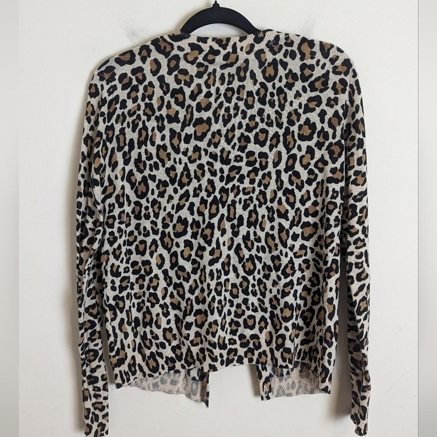 Boho Animal Print Button-down Soft Cardigan Women's Size Small