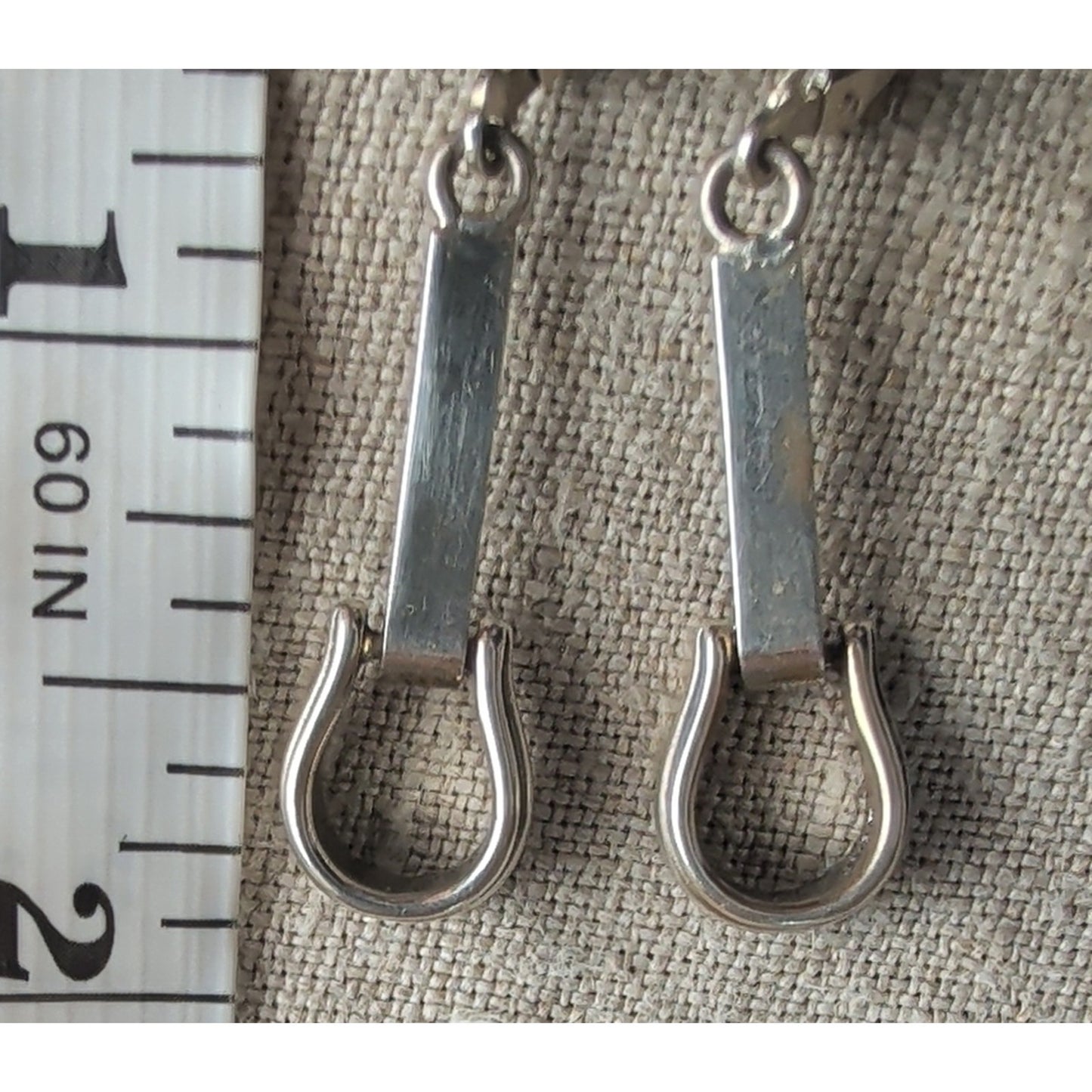 Vintage 925 Sterling Silver Western Stirrup Earings Equestrian Coastal Cowgirl