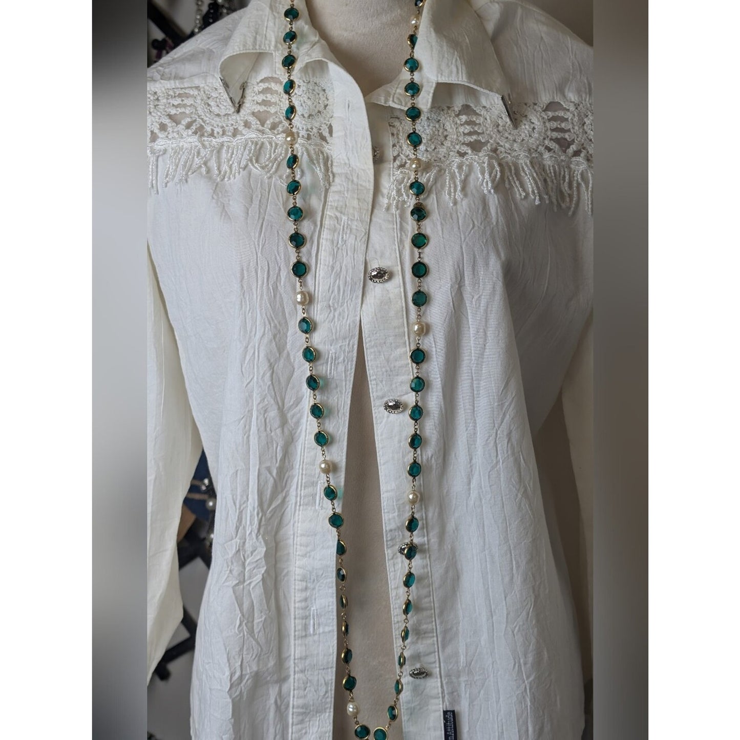 Stunning!!! Chanel Gold-Plated Vintage 1981 Gripoix & Faux Pearl Necklace