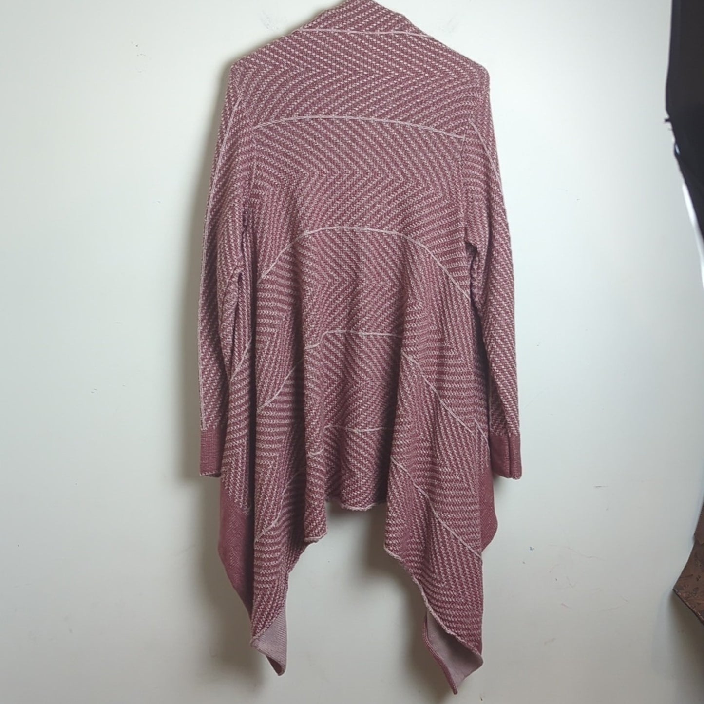 LOGO Boho Coastal Cowgirl Longline Cardigan Women's Large