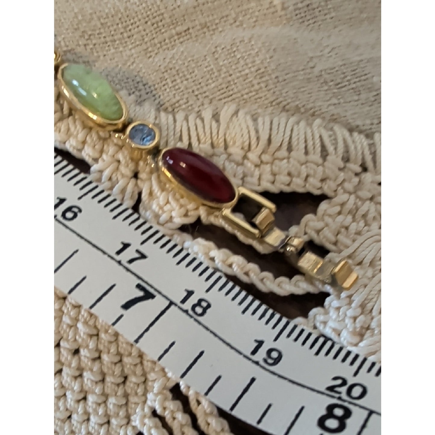 Eclectic Bracelet Stack Lot Gold Silver Rhinestone Gemstone Coquette Glam
