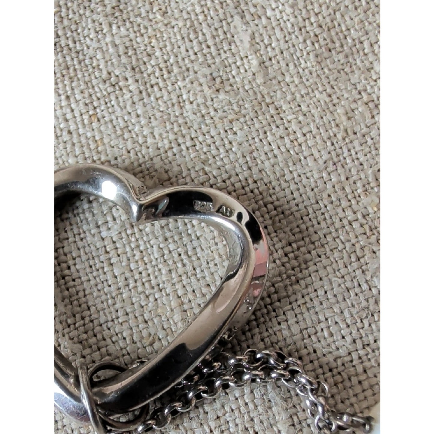 Adina Reyter 925 Sterling Silver Open Heart Pearl Necklace