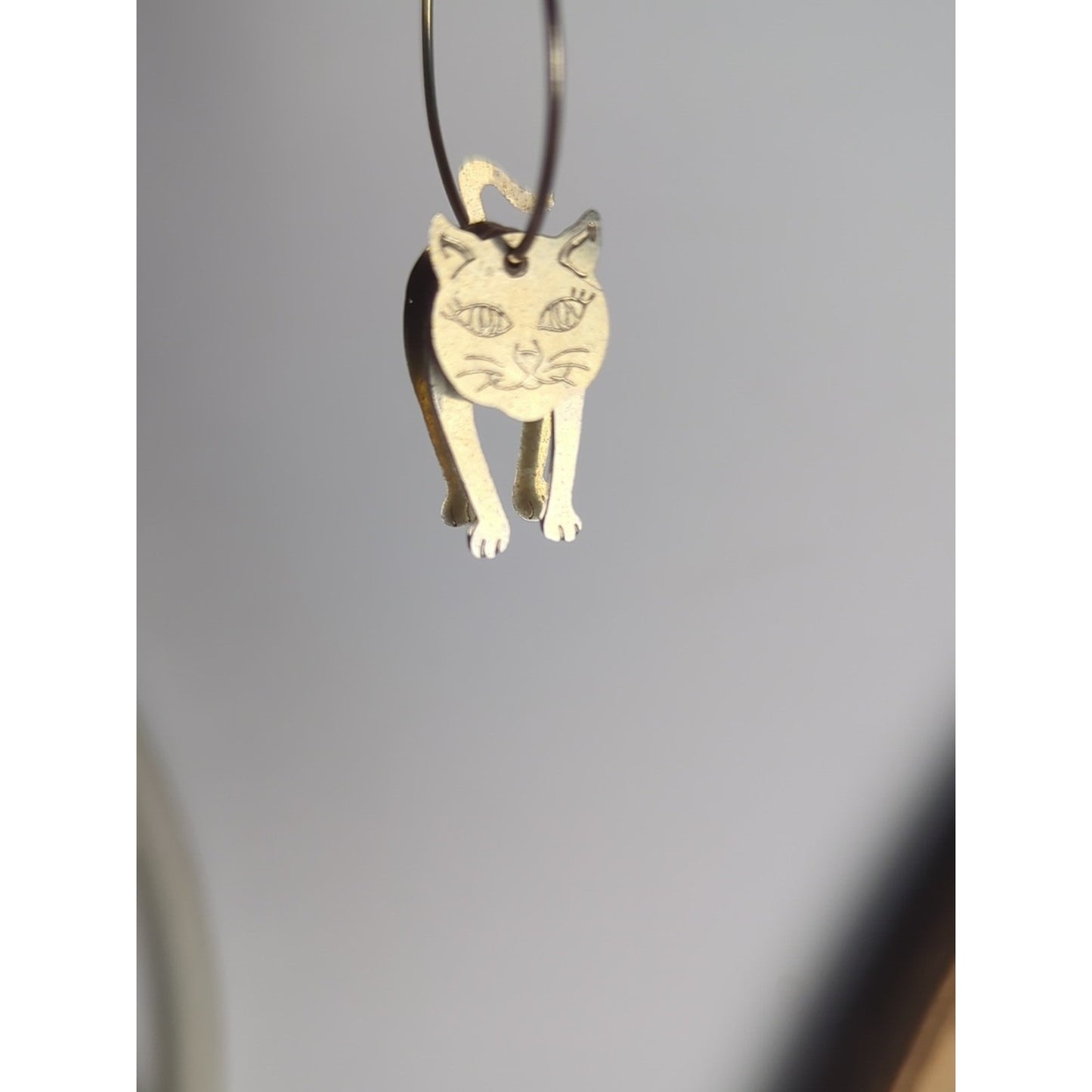 Whimsical Cat Lover Bundle Figurine Paperweight Notebook Earrings Mood Necklace
