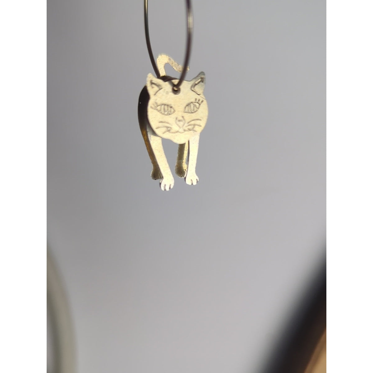 Whimsical Cat Lover Bundle Figurine Paperweight Notebook Earrings Mood Necklace