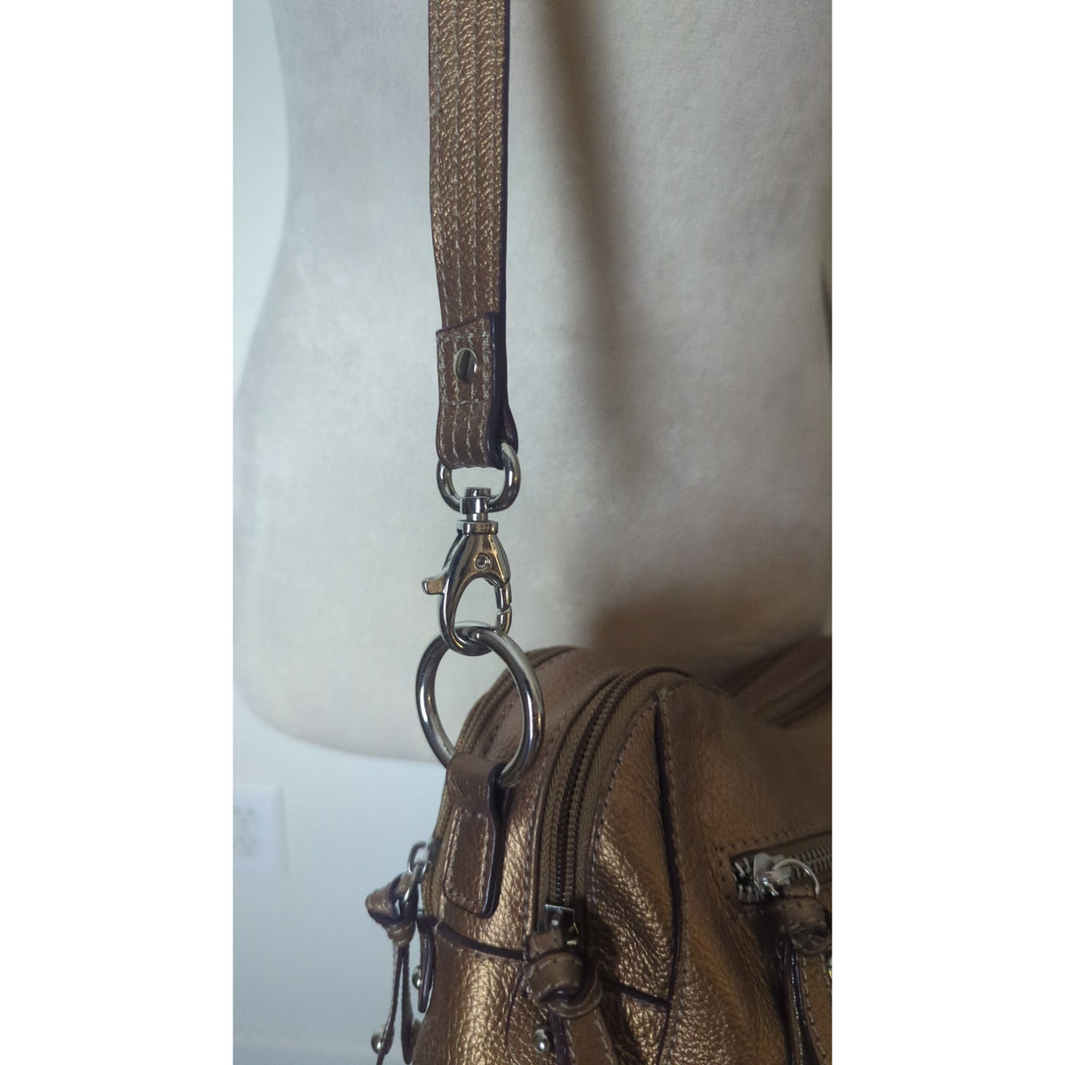 Y2K Vintage Nostalgic Textured Pebbled Leather Copper Crossbody Bag
