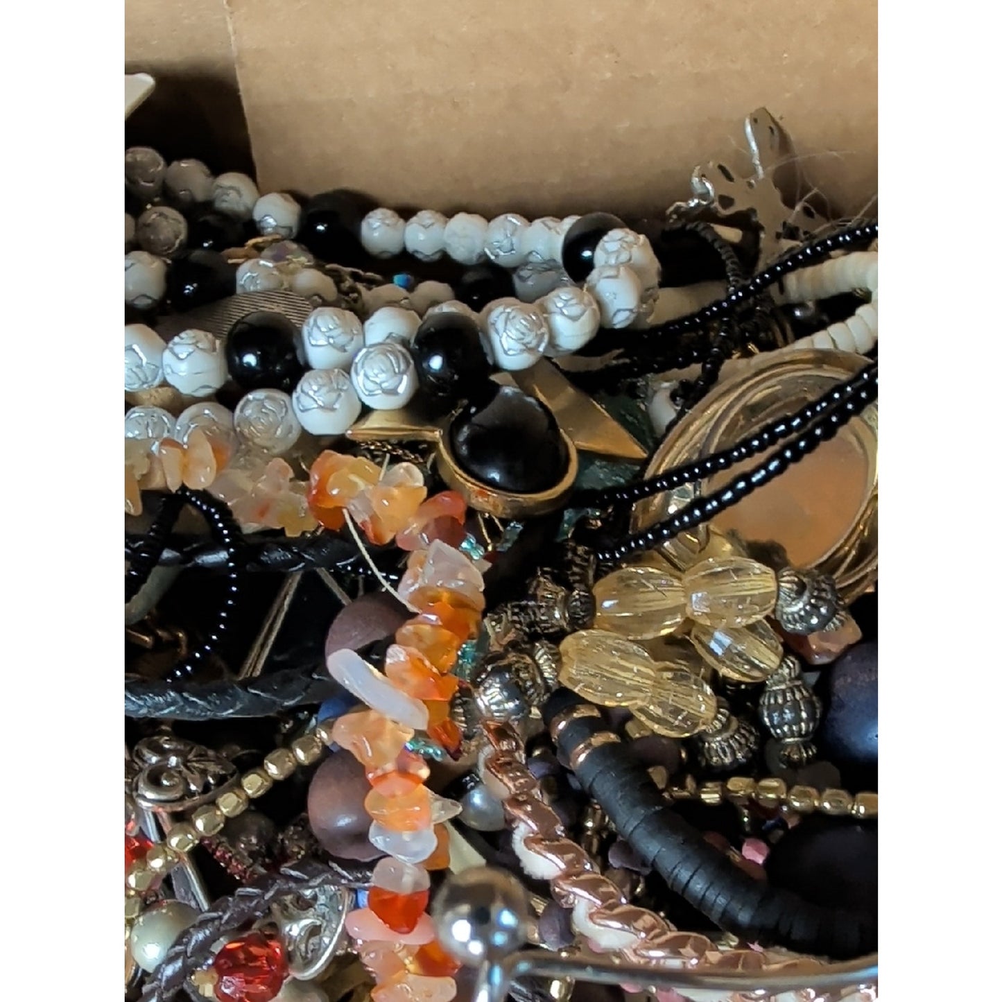 3 Lbs Mystery Craft & Wearable Jewelry Lot Mixed Jewelry