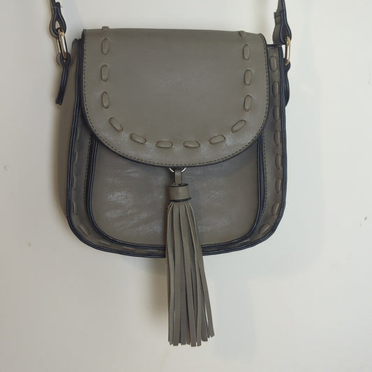 Mellow World Boho Crossbody Bag Stitch Detail & Tassel