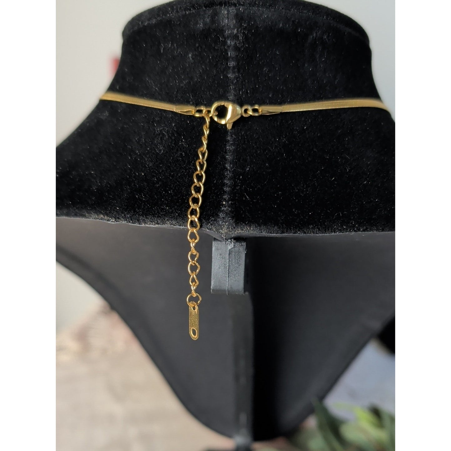 Vintage 1990s Nolan Miller Gold Tone Bow Necklace Faux Pearl Drop CZ Snake Chain