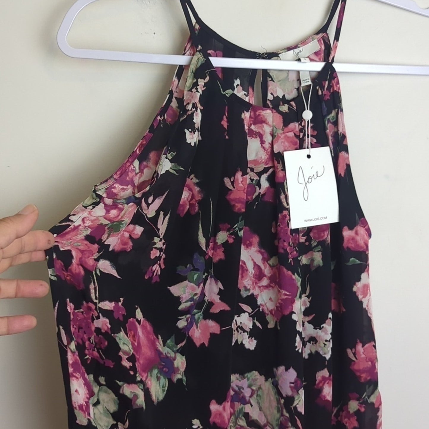 NWT Joie 100% Silk Floral Blouse Women's Size Small