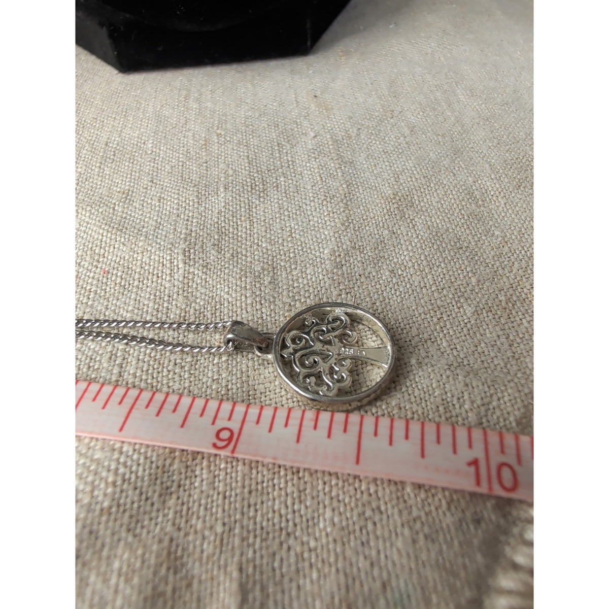 Vintage Marathon Co. Sterling Silver Chain with 925 IA Filigree Tree of Life Pendant, Estate Jewelry Necklace, Gift for Her