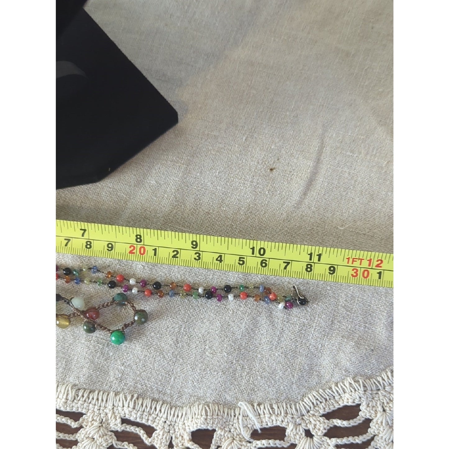 Convertible Boho Gemstone Necklace Set Layered Wrap Bracelet  Earthy
