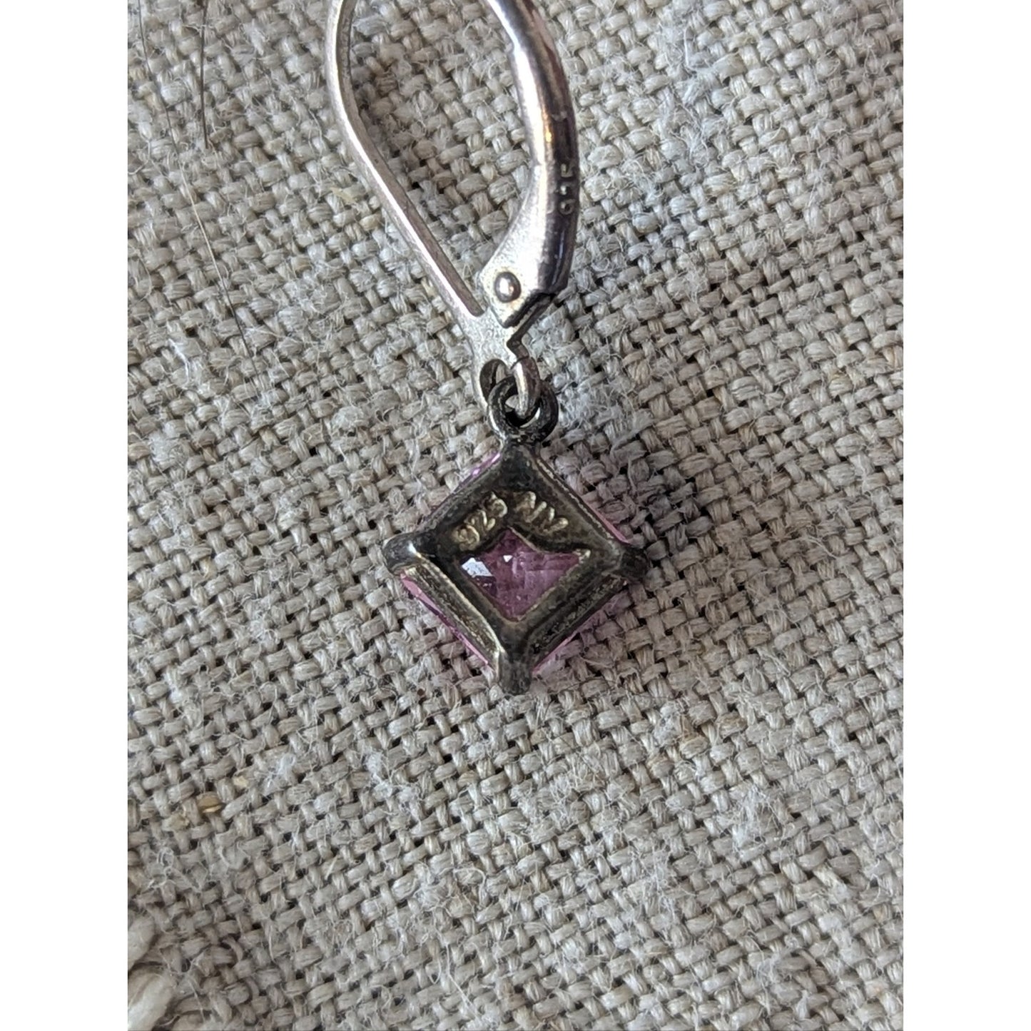 Ross Simons Sterling Vermeil Ruby Heart Pendant & Nevada Silver Earings