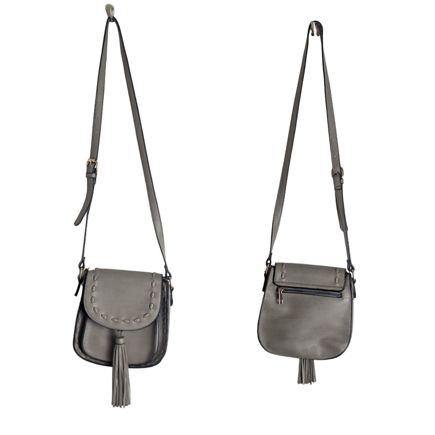Mellow World Boho Crossbody Bag Stitch Detail & Tassel