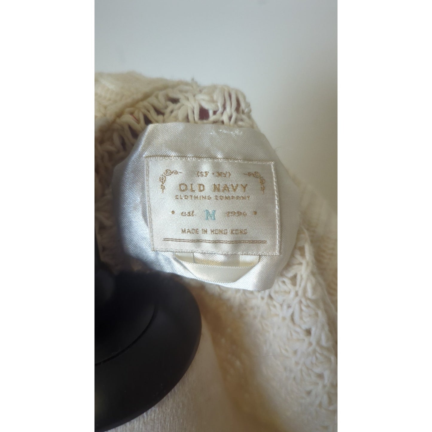 Ski Lodge Minimalist Cozy Waffle Knit Zip Wool Blend Cardigan Women's M*