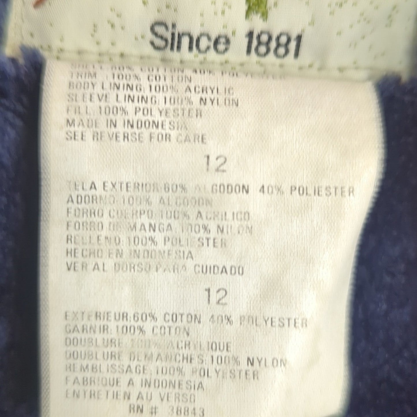 Vintage Rothschild Madeline Pea Coat Pleated laid Faux Fur Lining Girls 12