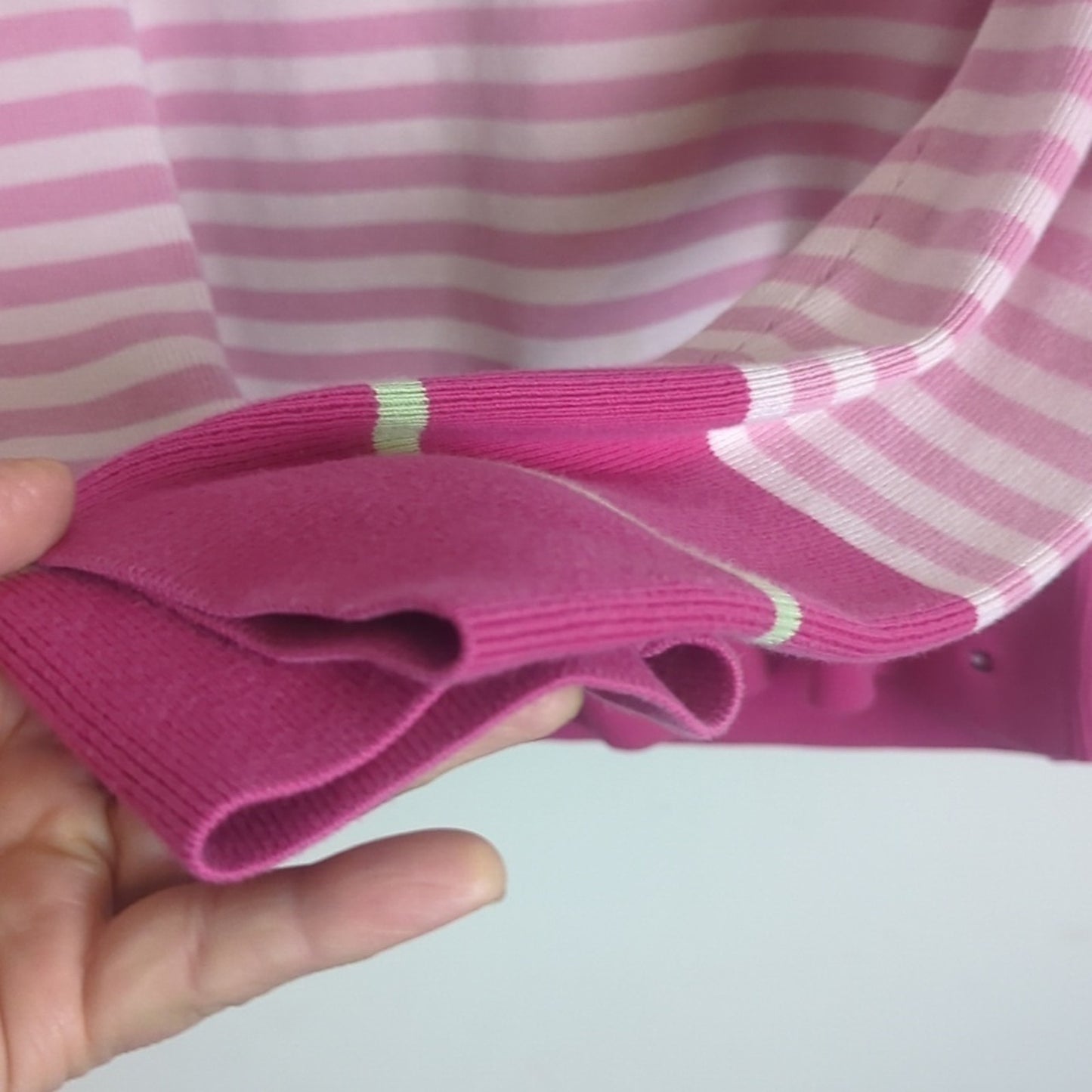 Y2K Tommy Hilfinger Cropped Preppy Tight Knit Sweater Pink Women's Size L