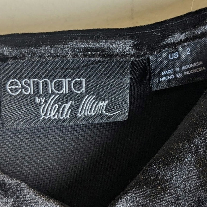 Dark Romantic Crush Black velvet Cami Women's Size XS/S