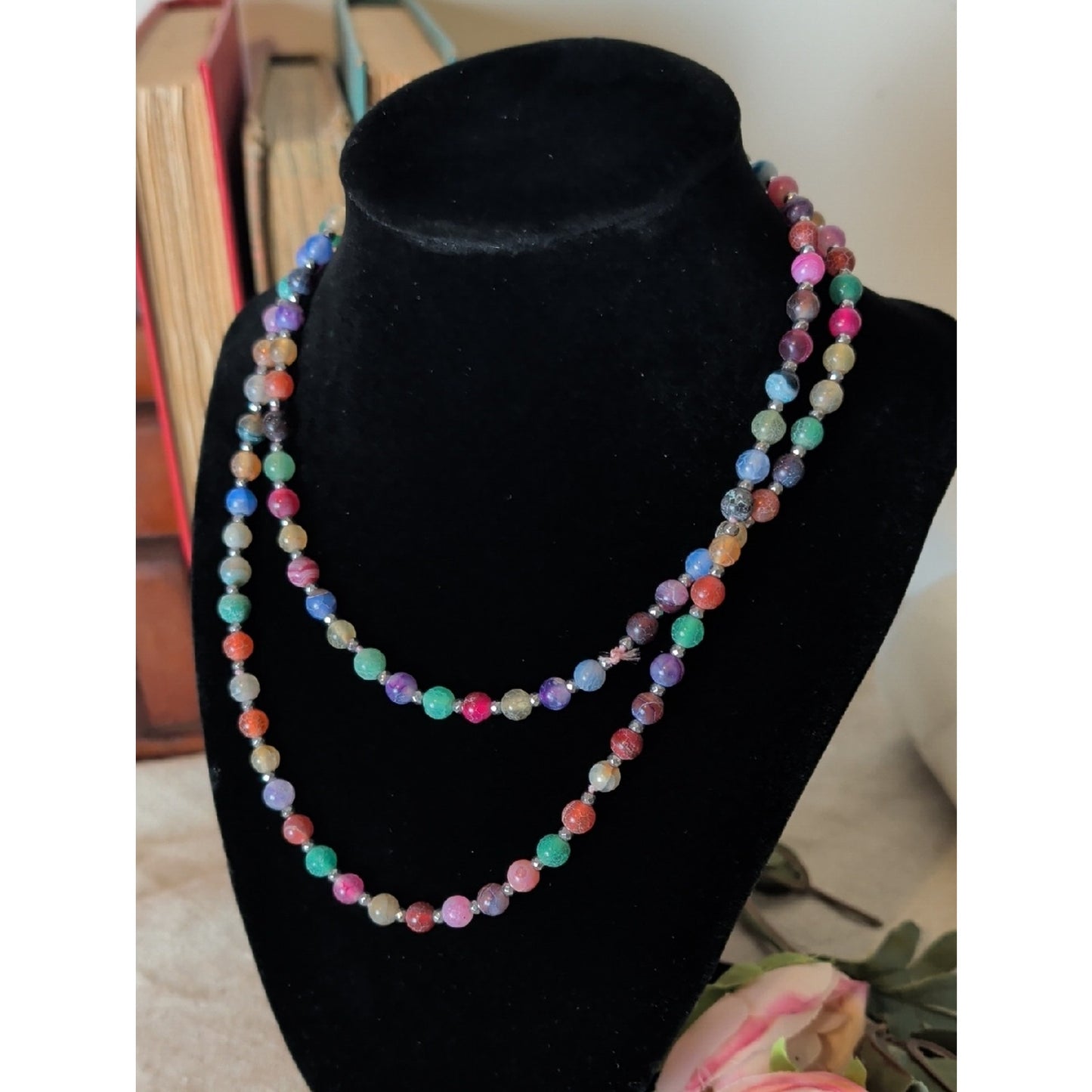 Whimsical Layered Glass Bead Necklaces Fairycore Boho Festival