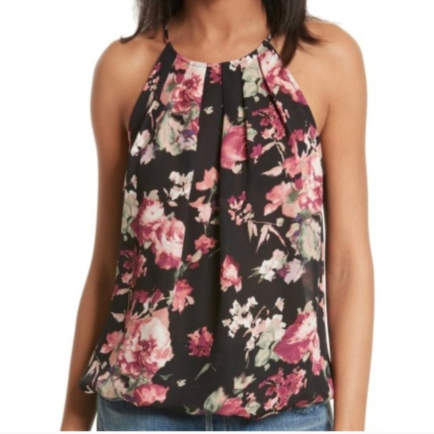 NWT Joie 100% Silk Floral Blouse Women's Size Small