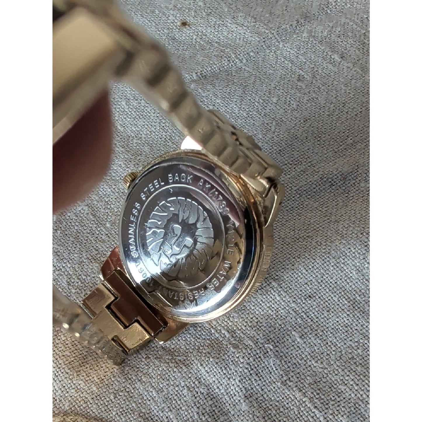 Anne Klein Gold Tone Watch Y2K Minimalist Bracelet Watch Classic Office Chic