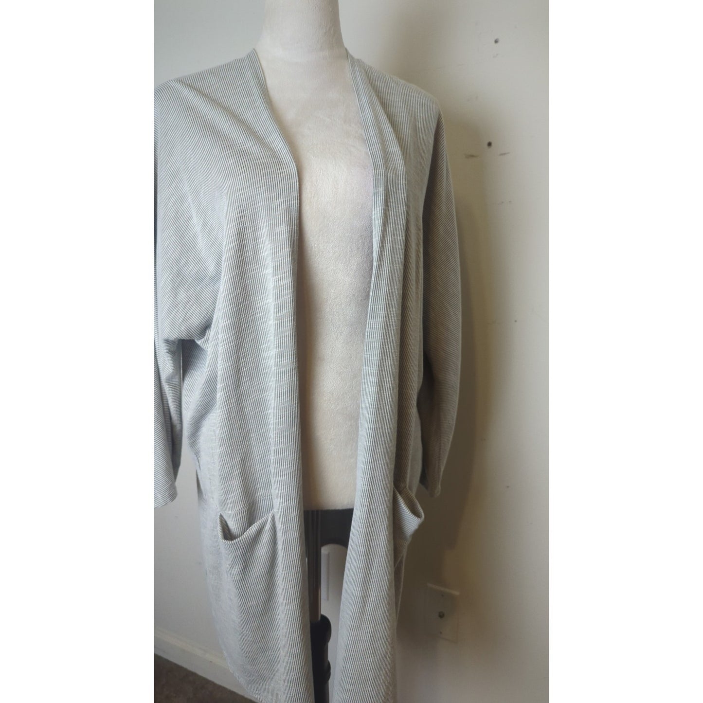 Cozy Minimalist Soft Ribbed Knit Cardigan Women's One Size