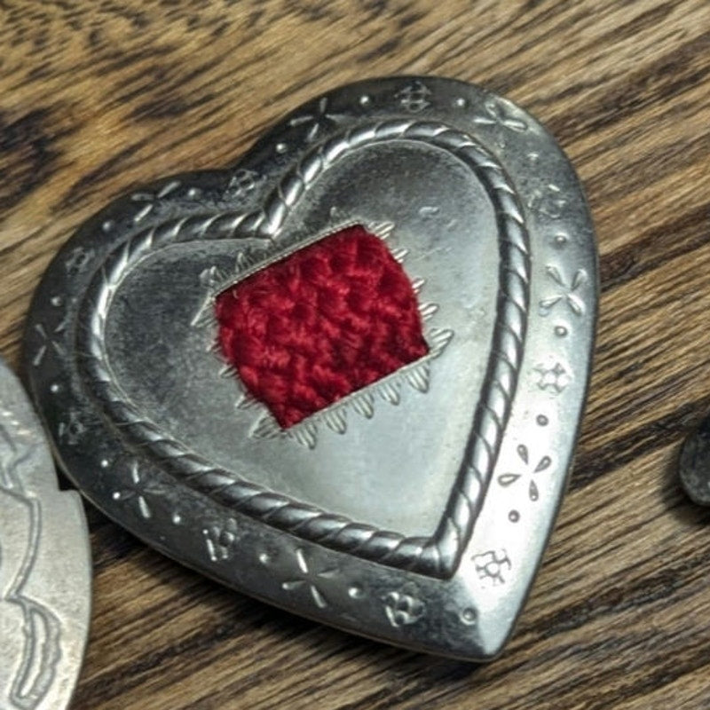 Vintage Western Button Covers Southwestern Wolf Heart Cowboy Boot