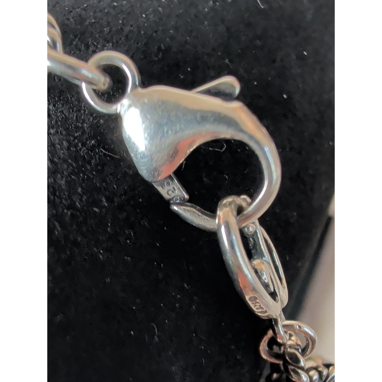 Vintage Carolyn Pollack Relios Sterling Silver Bejeweled Enhancer Charm Bracelet