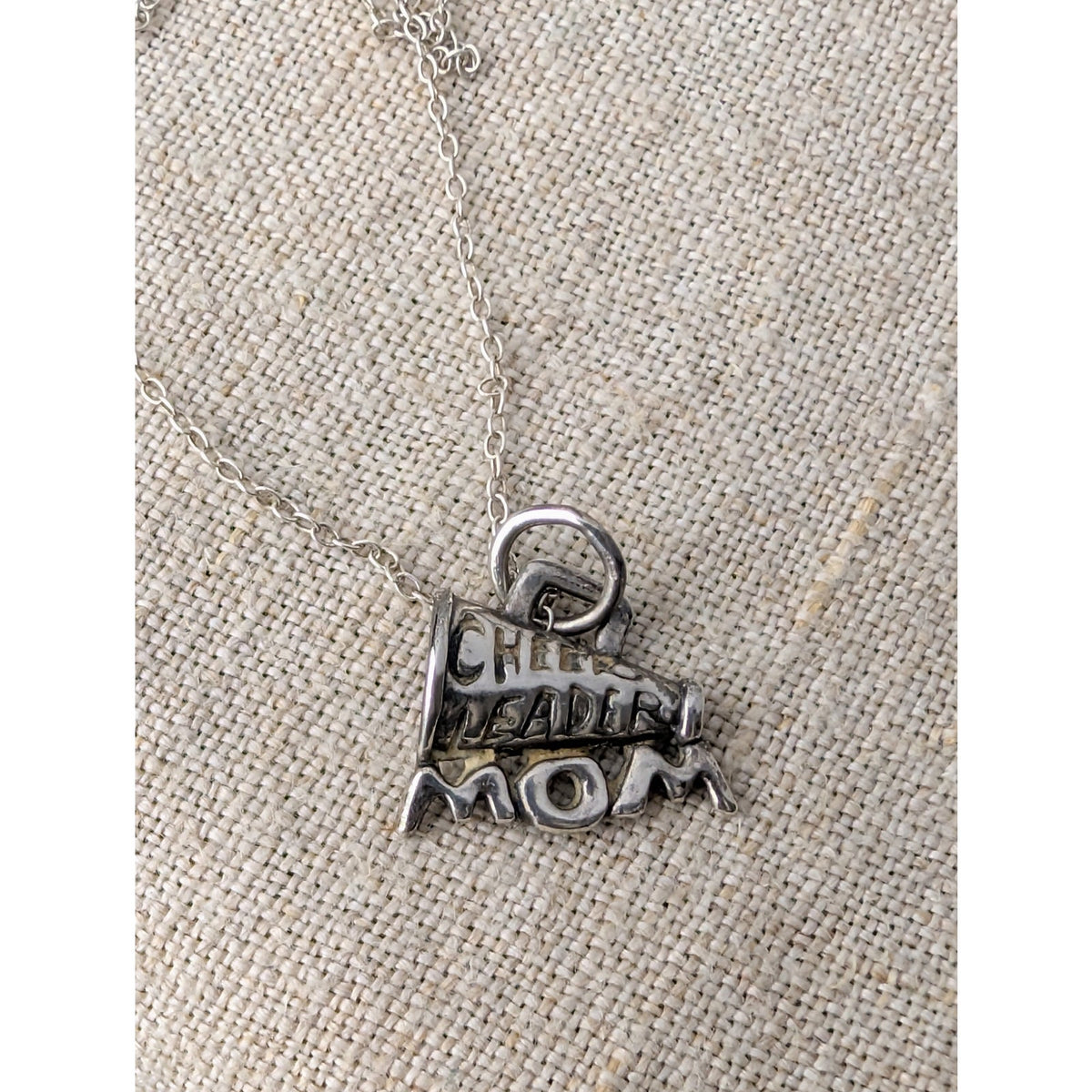 Cheerleader Sterling Silver Pendant & Necklace Gifts for Mom
