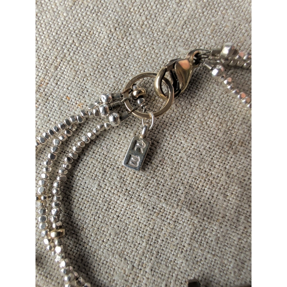 Sundance Catalog Robin Braun RB Gold Filled Multi Strand Cross Bracelet 7.25"