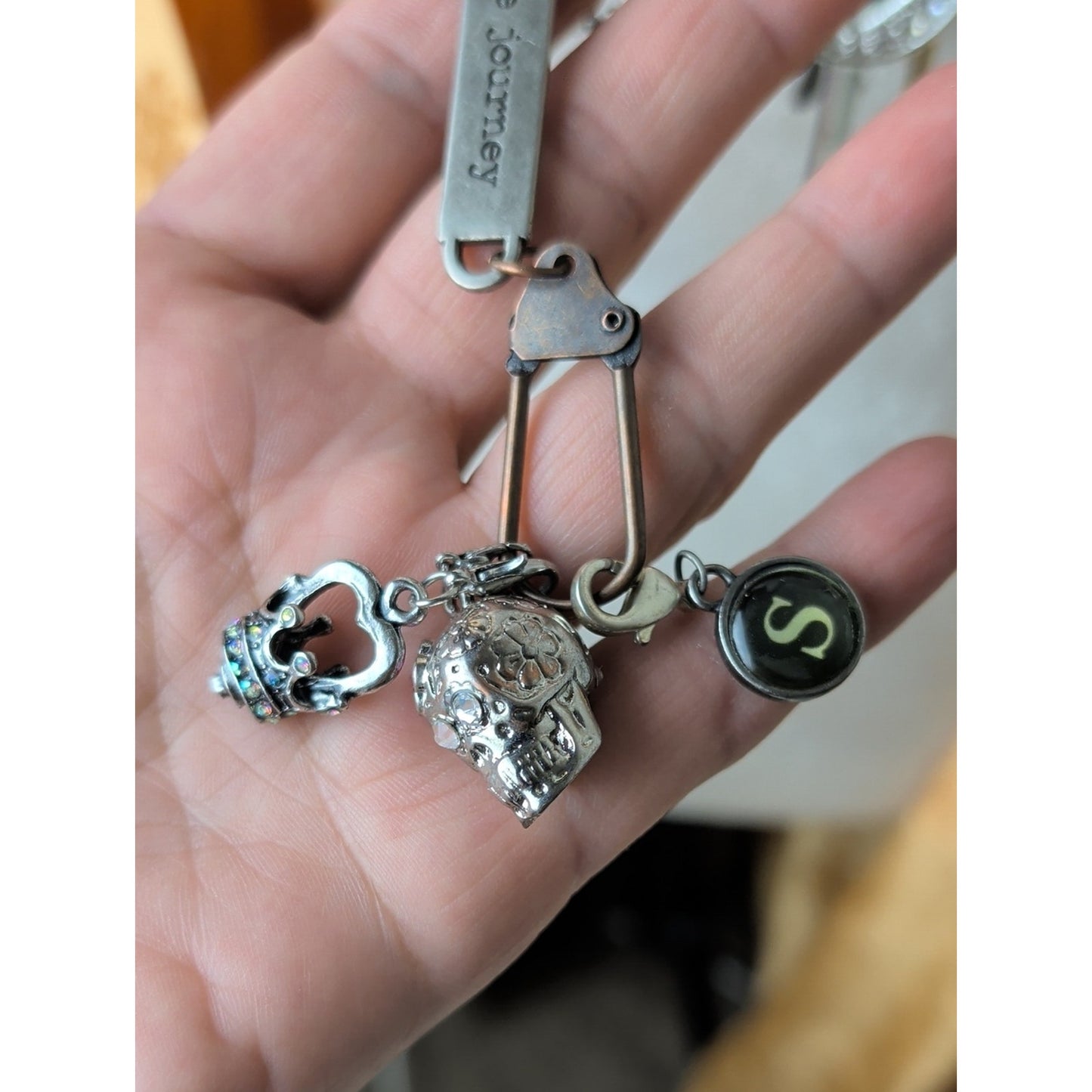 Steampunk Key Necklace Set Dark Academia Gothic Industrial Layering Necklaces