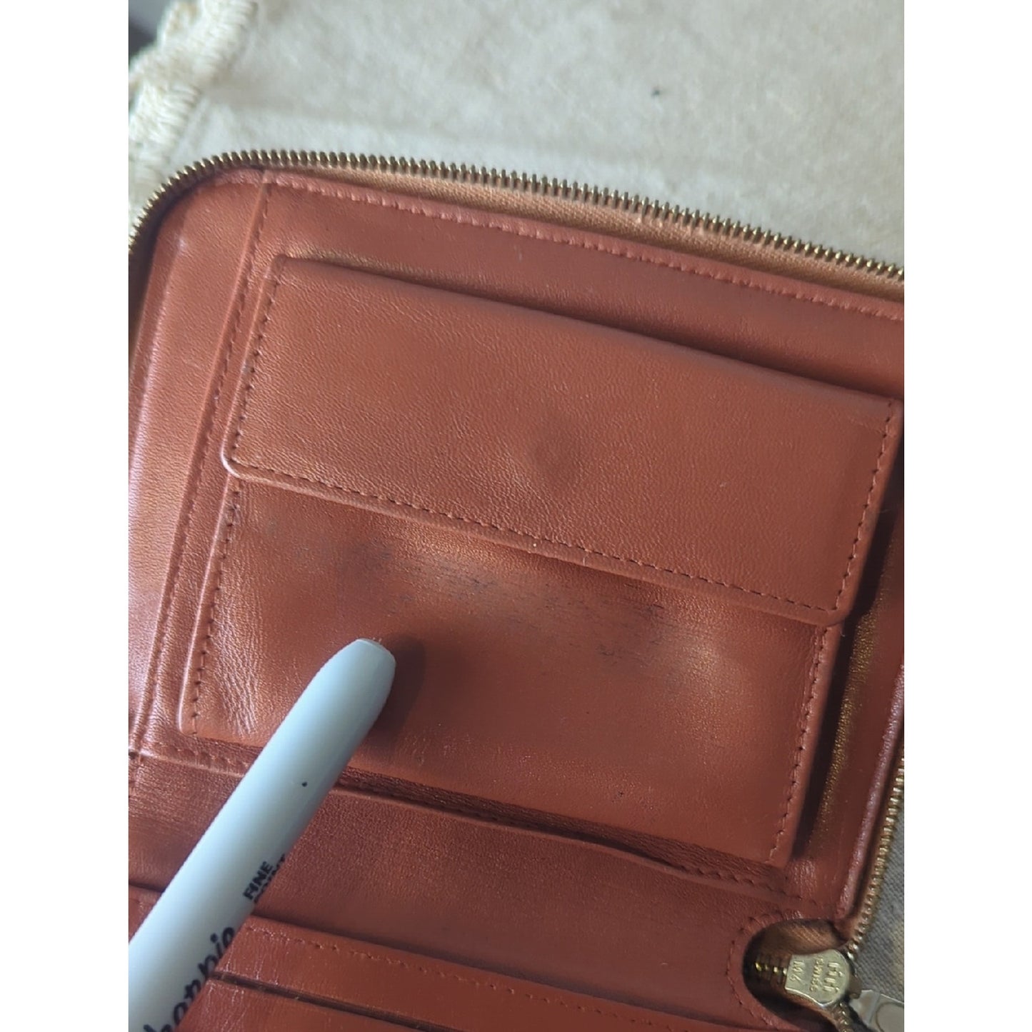 Vintage MCM Visetos Wallet Cognac Monogram Made in Germany 80s