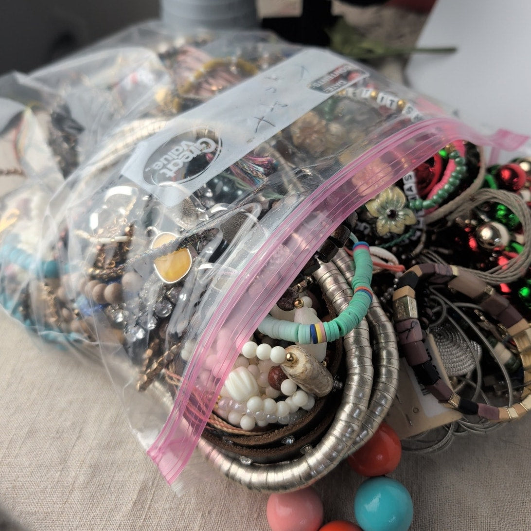 4 Pounds! Mystery Wearable & Craft Bracelet Lot Treasure Hunt!
