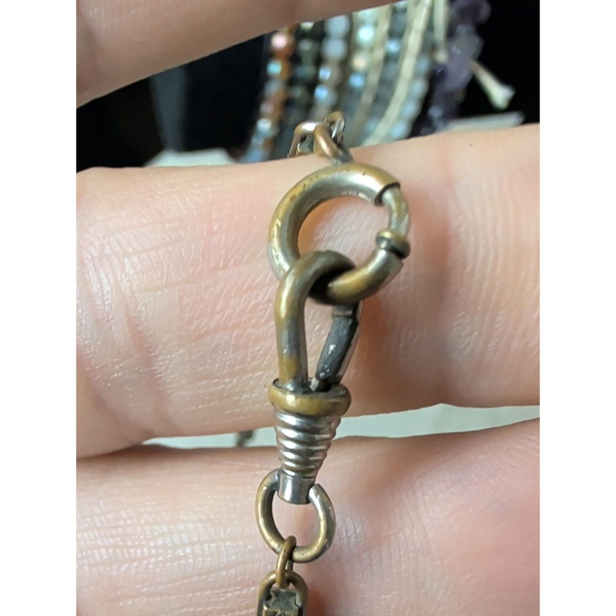 1920's/30's Art Deco Gold Filled Engine Turned Watch Chain Pocket Watch Chain