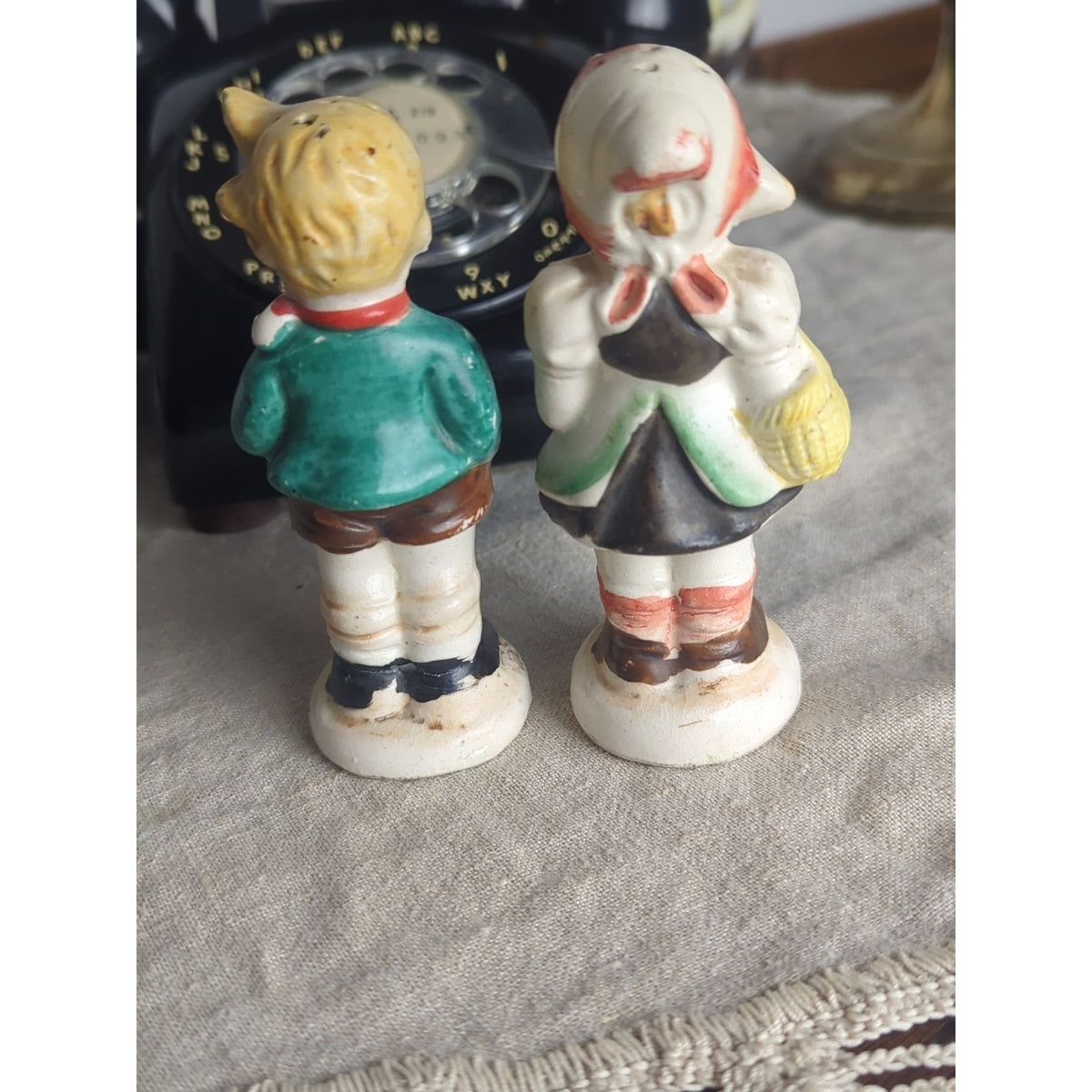 Vintage Occupied Japan Figural Salt & Pepper Shakers – Storybook Dutch Boy Girl