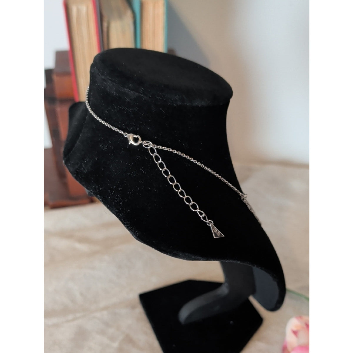 Forever Silver Triple Layered Bar Necklace Minimalist Silver Chain Stack Dainty