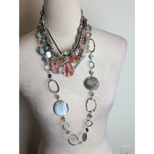 Vintage Lia Sophia Necklace Lot 6 Signed Necklaces Coastal Boho Cottagecore