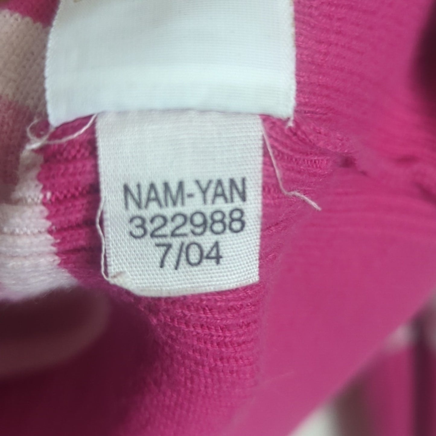 Y2K Tommy Hilfinger Cropped Preppy Tight Knit Sweater Pink Women's Size L