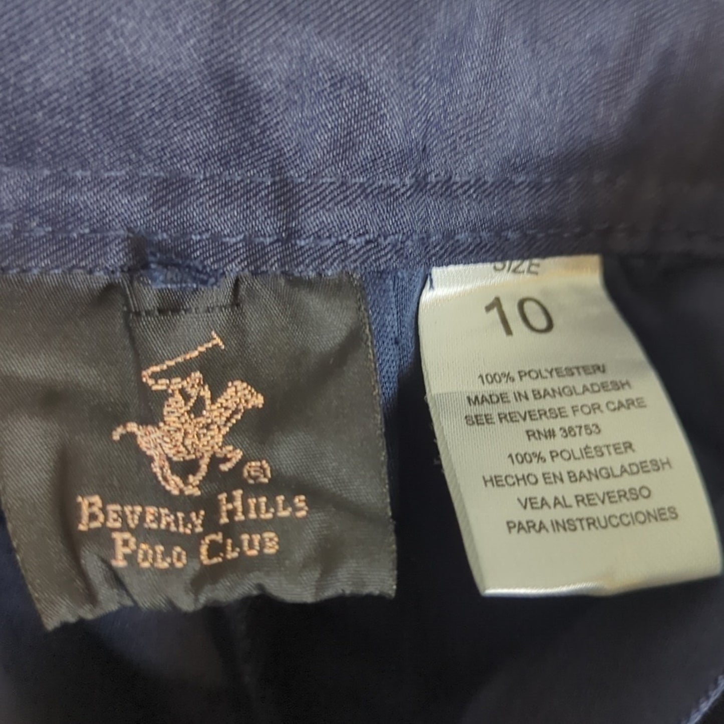 Beverly Hills Polo Club School Uniform Scooter Skort Girls Size 10