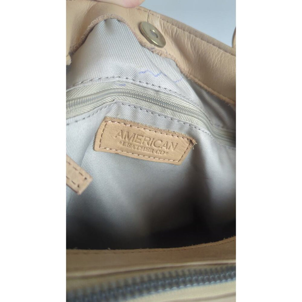 Minimalist American Leather Triple Entry Crossbody Bag Travel
