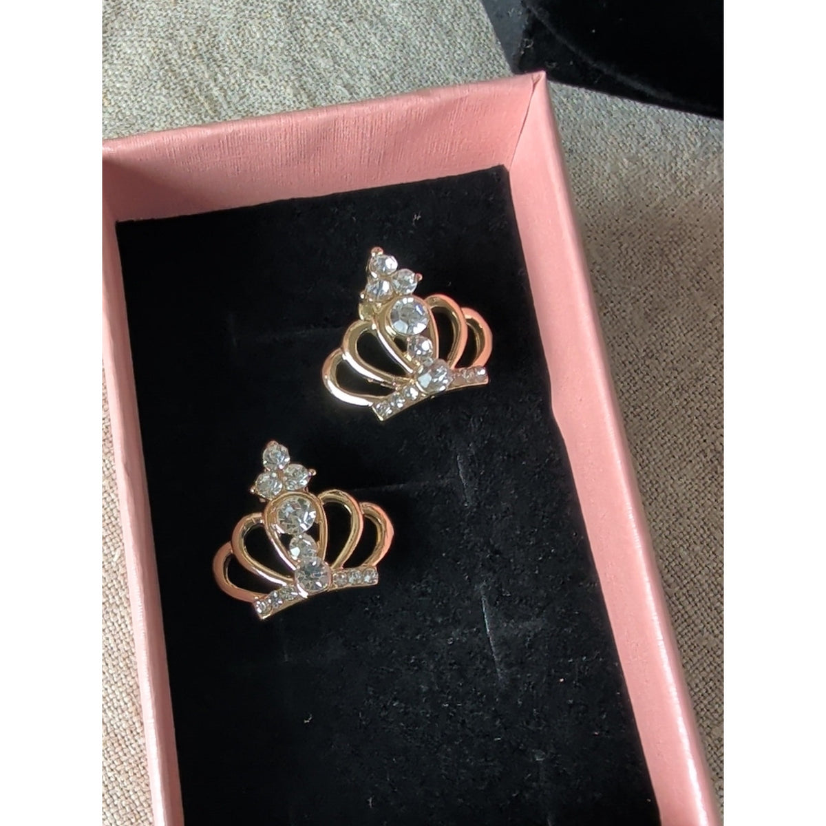 Princesscore Fairytale Jewelry Lot Crown Earrings, Whimsical Horse, Pink Floral,