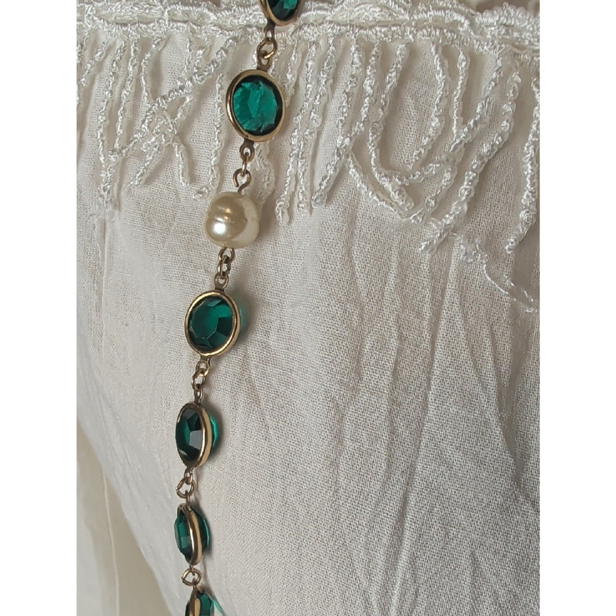 Stunning!!! Chanel Gold-Plated Vintage 1981 Gripoix & Faux Pearl Necklace