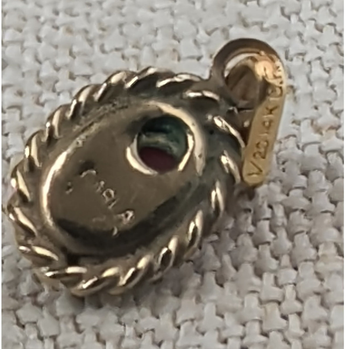 Carla 14k Coral Pendant with 14k GF 1/20 Bail