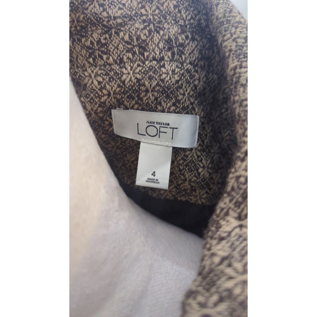 Vintage Inspired Mod Wool Tweed Jacket Blazer Peplum Chunky Buttons Size 4