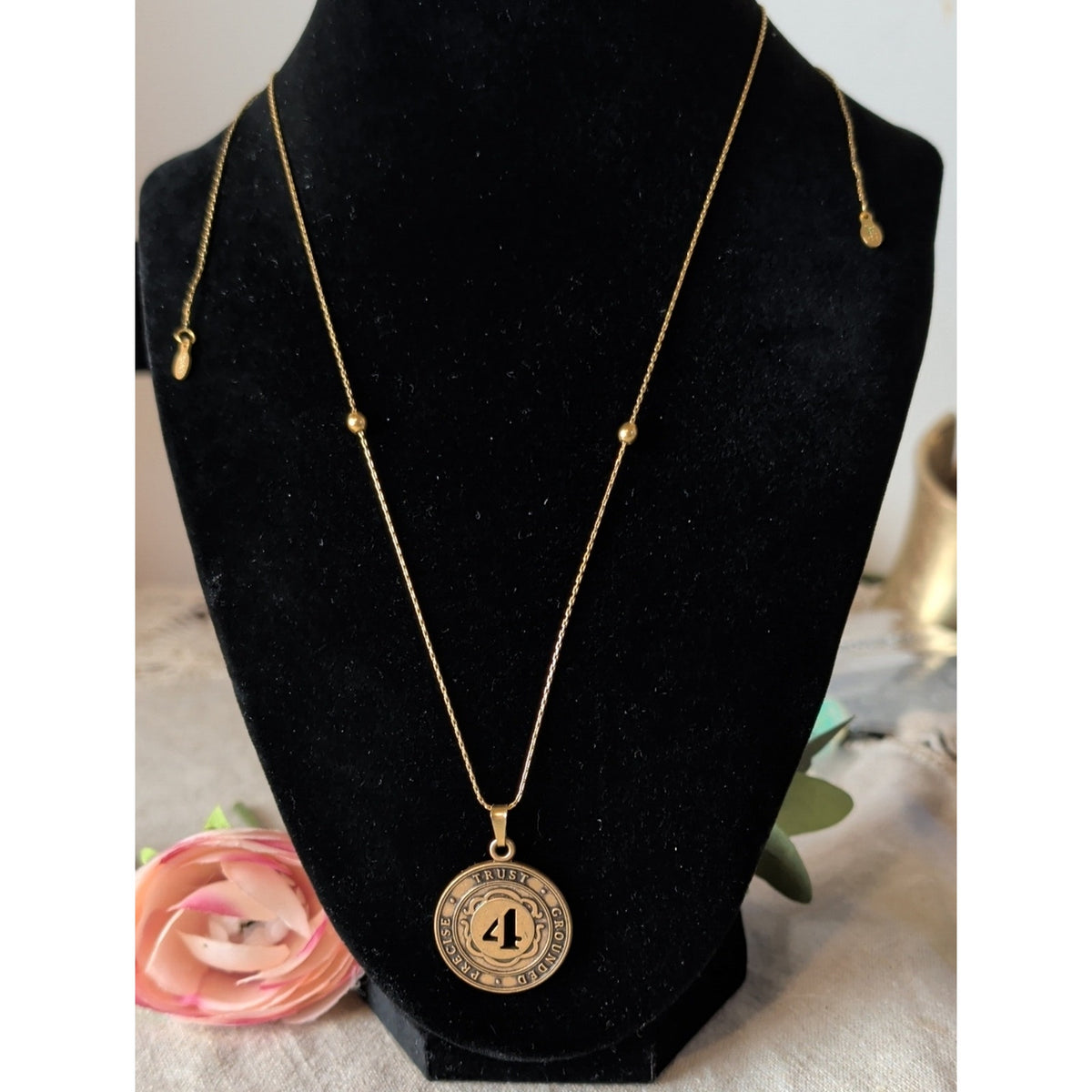 Alex and Ani Number 1 Necklace Gold Tone Adjustable Inspirational Pendant 2017