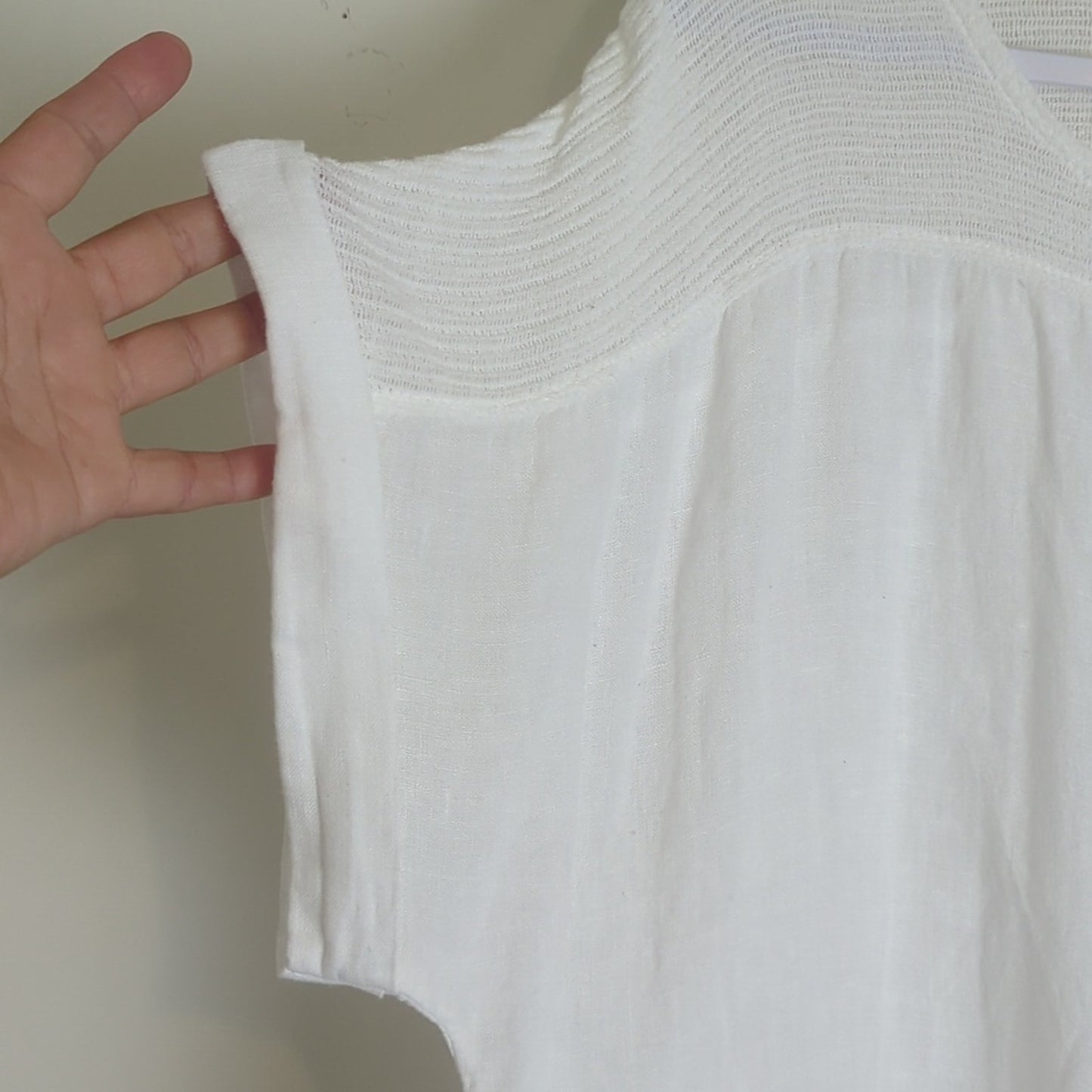 Made In Italy 100% Linen Pullover Top Semi-Sheer Women's Size 2X